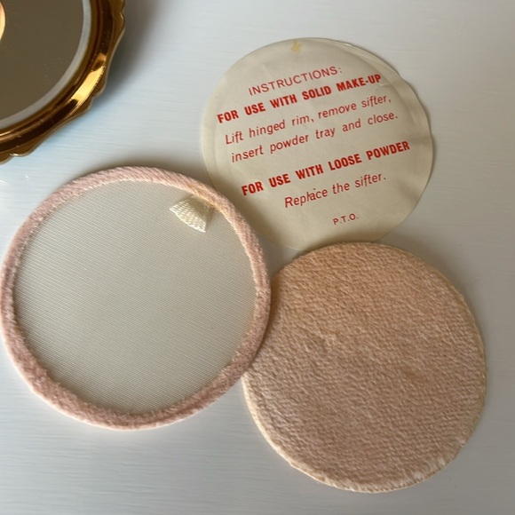 Vintage Marbled Jade Green Stratton England Empty Compact - Picture 3 of 13